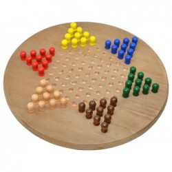 Juego de Mesa Damas Chinas Madera 30 cm