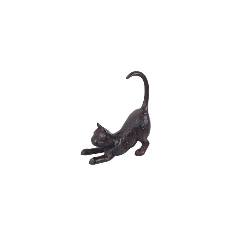 Figura Decorativa Gato Hierro Forjado 17 cm
