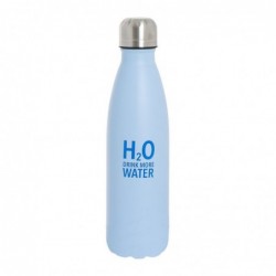 Botella Termo Acero Inoxidable 500 Ml H2O Azul