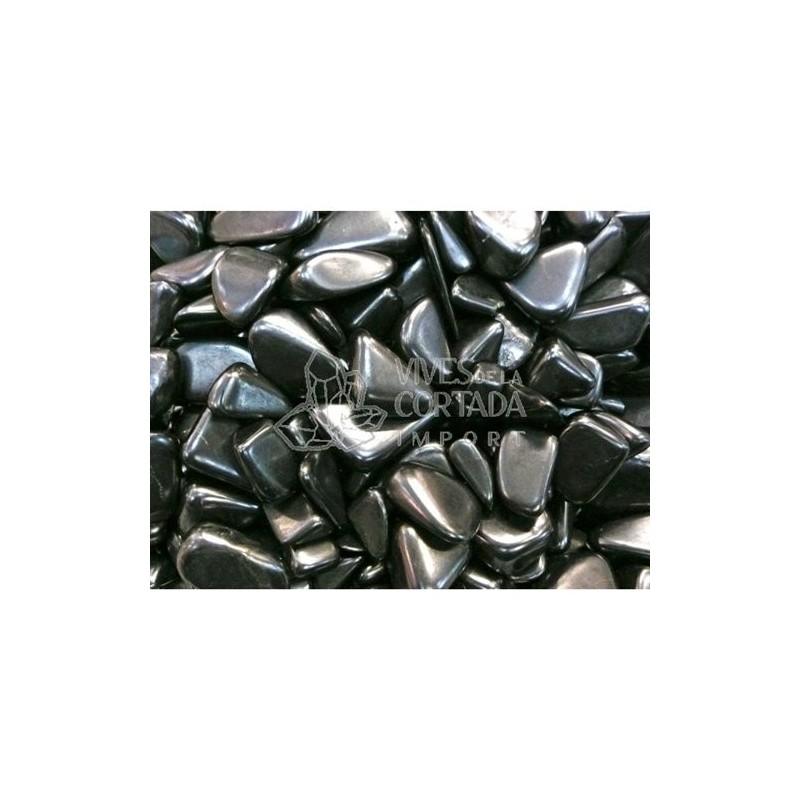 Piedra Rodado Shungit Pulido (Pack 500 gr) 5x4 cm