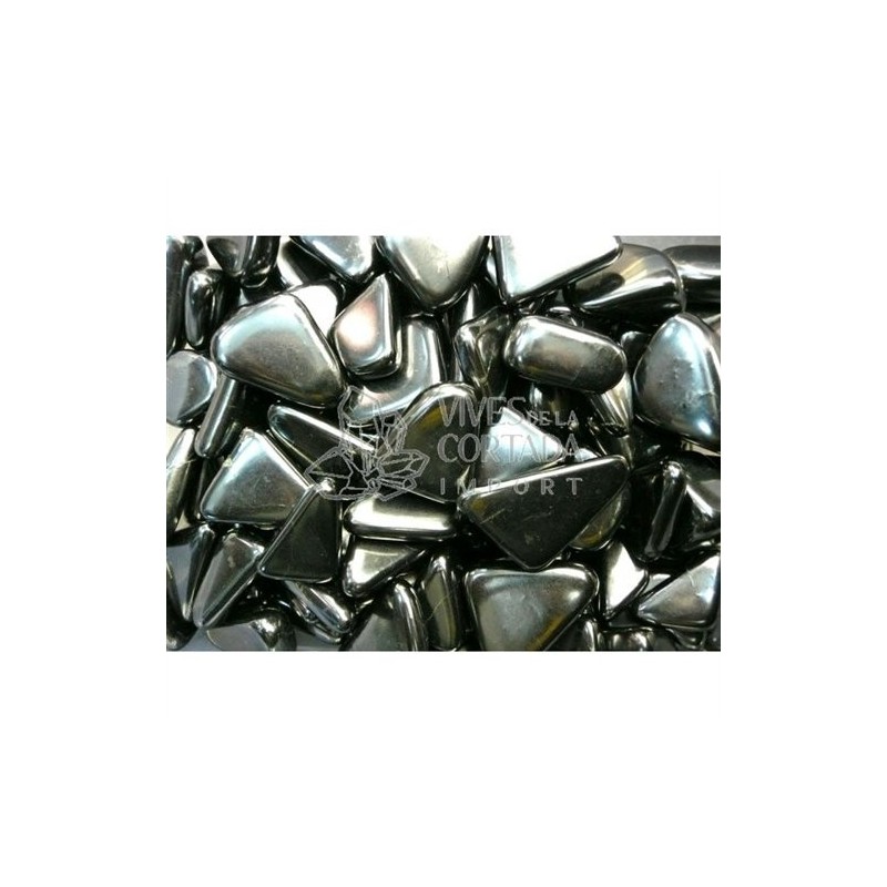 Piedra Rodado Shungit Pulido (Pack 250 gr) 4x4 cm
