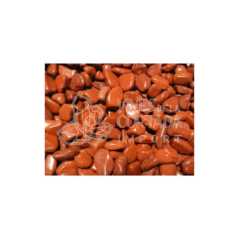 Rodados de Jaspe Rojo (pack de 250 gr) 3x2 cm