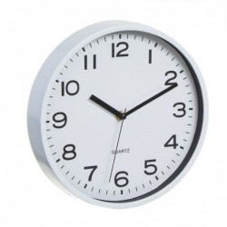 Reloj de Pared Redondo Blanco 25 cm