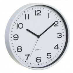 Reloj de Pared Redondo Blanco 35 cm