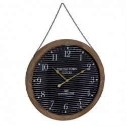 Reloj de Pared Redondo Old Town Negro 52 cm