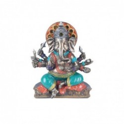 Figura Decorativa Ganesha Resina 18 cm
