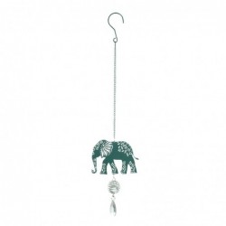 Adorno Decorativo colgante Elefante Metálico 55 cm