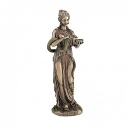 Figura Decorativa Clasica HYGIEIA-DIOSA GRIEGA SALUD Resina 28 cm