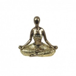 Figura Decorativa Resina Yoga 17 cm