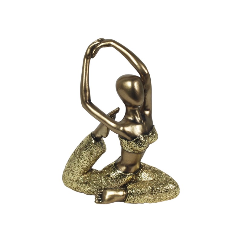 Figura Decorativa Resina Yoga 21 cm
