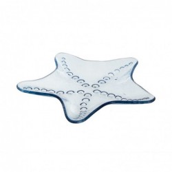 Bandeja Forma Estrella de Mar Cristal 18 cm