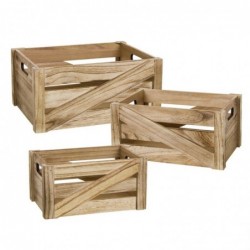 Caja Madera Juego 3 Unidades 36 cm