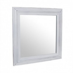 Espejo de Pared Retro Blanco 55x55 cm