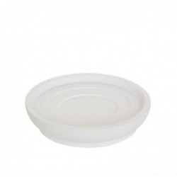 Jabonera de Baño  Blanco 12 cm