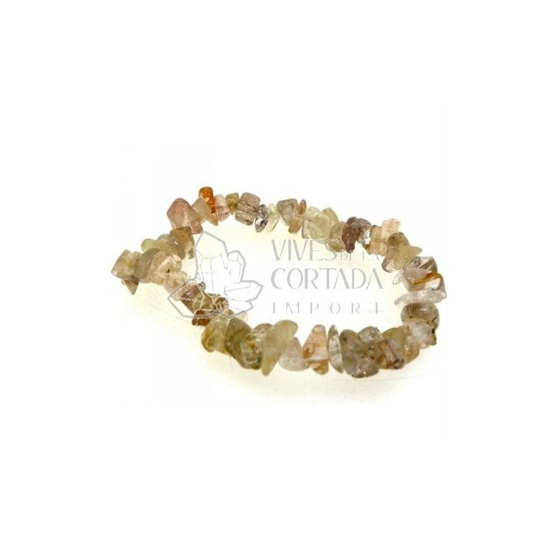 Pulsera Chip de Cuarzo Rutilado