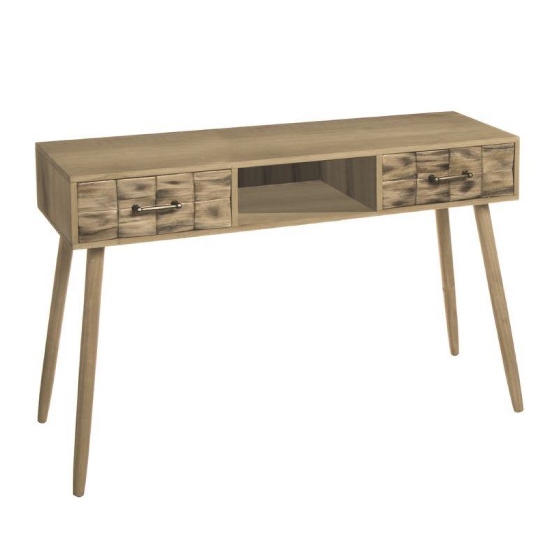 Mesa Consola Madera 2 Cajones 120 cm