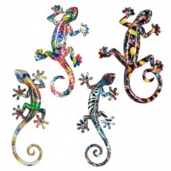 Adorno Pared Decorativo x4 Lagarto 23 cm