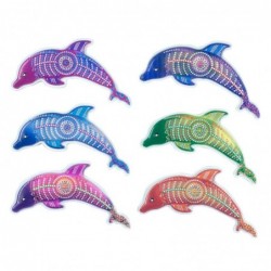 Iman de Nevera x6 Delfines 9 cm