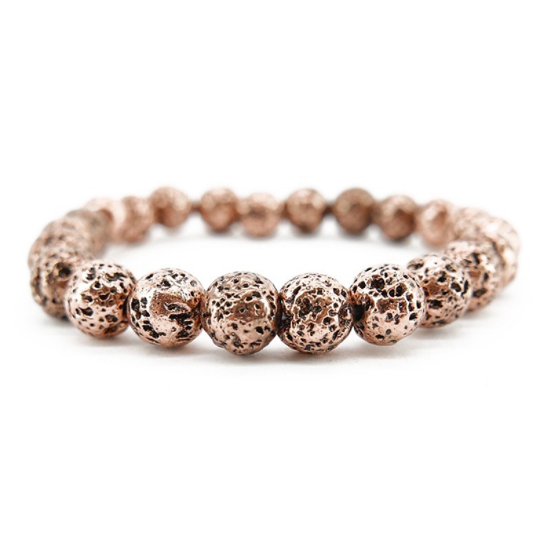Pulsera de Lava Baño Cobre 8mm