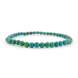 Pulsera de Crisocola A" 4mm"