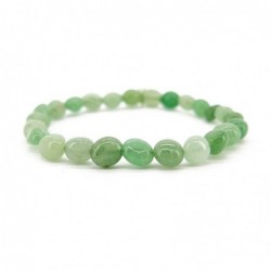 Pulsera Rodado de Cuarzo Verde