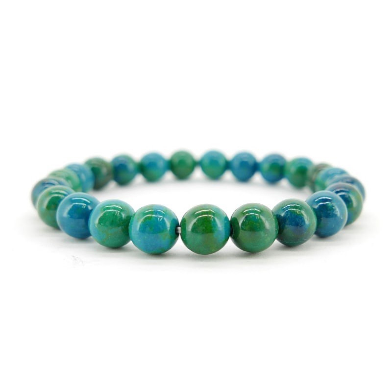 Pulsera de Crisocola A" 8mm"