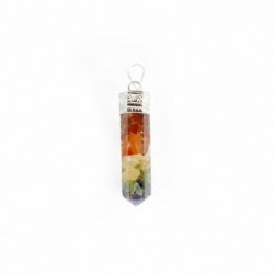 Colgante Punta de Resina con Chakras