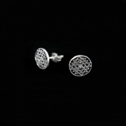 Pendientes Yantra Baño de Plata -P26-
