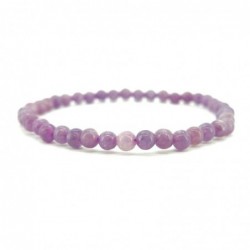Pulsera de Lepidolita A 4mm