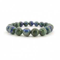 Pulsera de Azurita con Malaquita 10mm