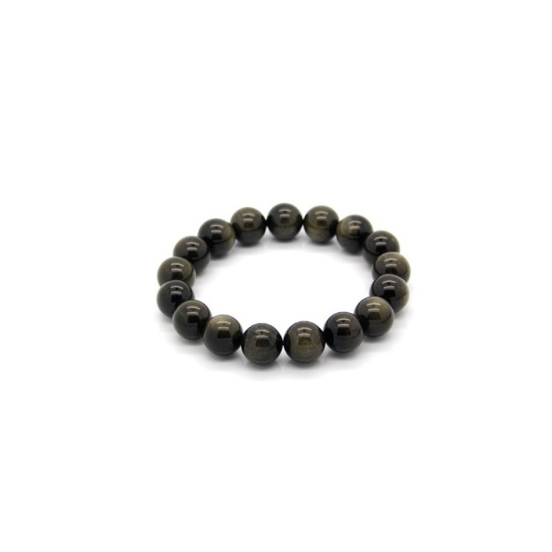 Pulsera de Obsidiana Dorada 10mm