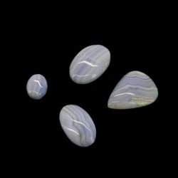 Piedra Cabujón de Calcedonia Azul (Pack 25gr)