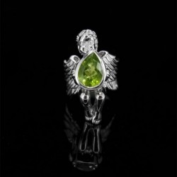Anillo de Peridoto en Plata de Ley (H77)