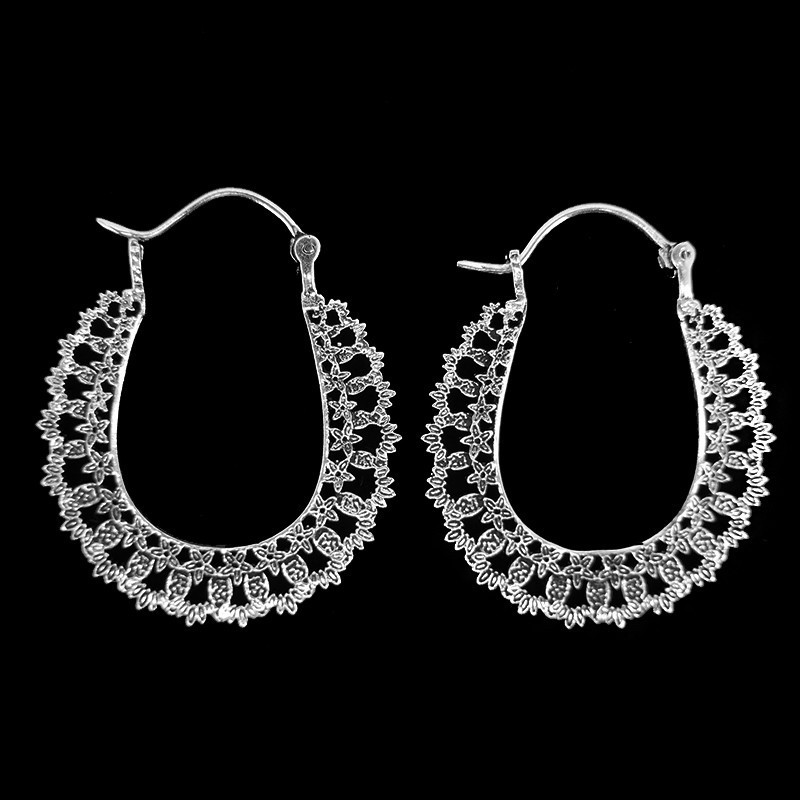 Pendientes Circulo con Baño de Plata -P59-