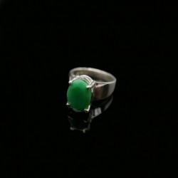 Anillo de Crisoprasa K26 Plata de Ley 925