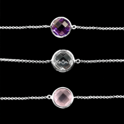 Pulseras con Mineral en Plata de Ley 925 - Coleccion Geo