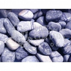 Piedras Rodados de Cuarzo Azul (pack de 250 gr) 3x2 cm