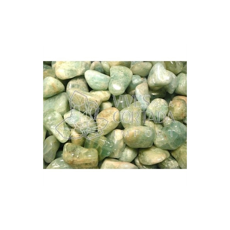 Piedras Rodados de Aguamarina (pack de 250 gr) 3x2 cm