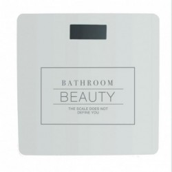 Bascula Digital Baño Essential Blanca 28 cm
