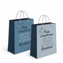 Bolsa Regalo Papel L Cumpleaños x2 Modelos