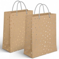 Bolsa Regalo Papel XL Estrellas x2 Colores