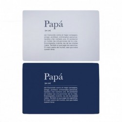 Individual 28x43 cm Papa x2 Colores