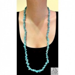 Collar Chip de Turquesa natural.