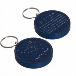 Llavero Madera Sagitario Cualidades Personalidad Horoscopo 5 cm
