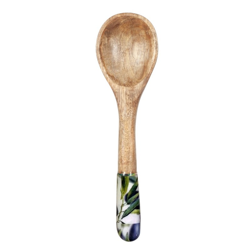 Cuchara Servir Madera de Mango Aceitunas 33 cm