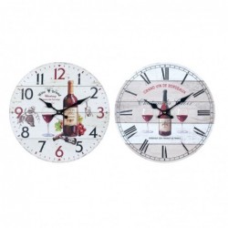 Reloj Pared Surtido Botella Vino 34 cm (1 unidad)