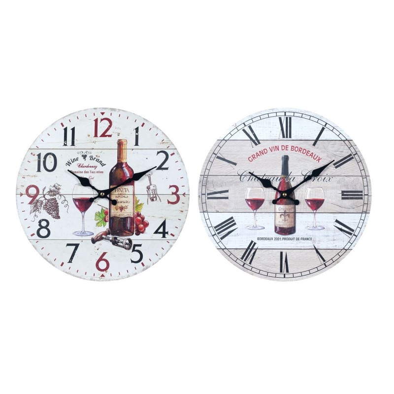 Reloj Pared Surtido Botella Vino 34 cm (1 unidad)