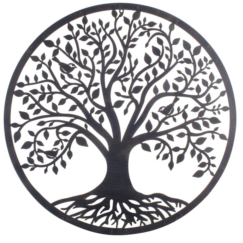 Adorno Decorativo Metalico Arbol 82 cm