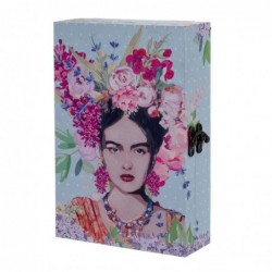 Caja Llavero Frida Kahlo Flores Entrada Recibidor México 30 cm