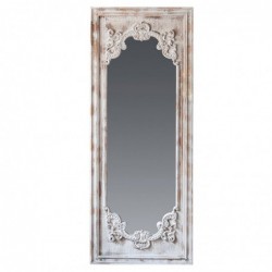 Espejo Alto Pared Madera Diseño Antiguo Elegante 150 cm